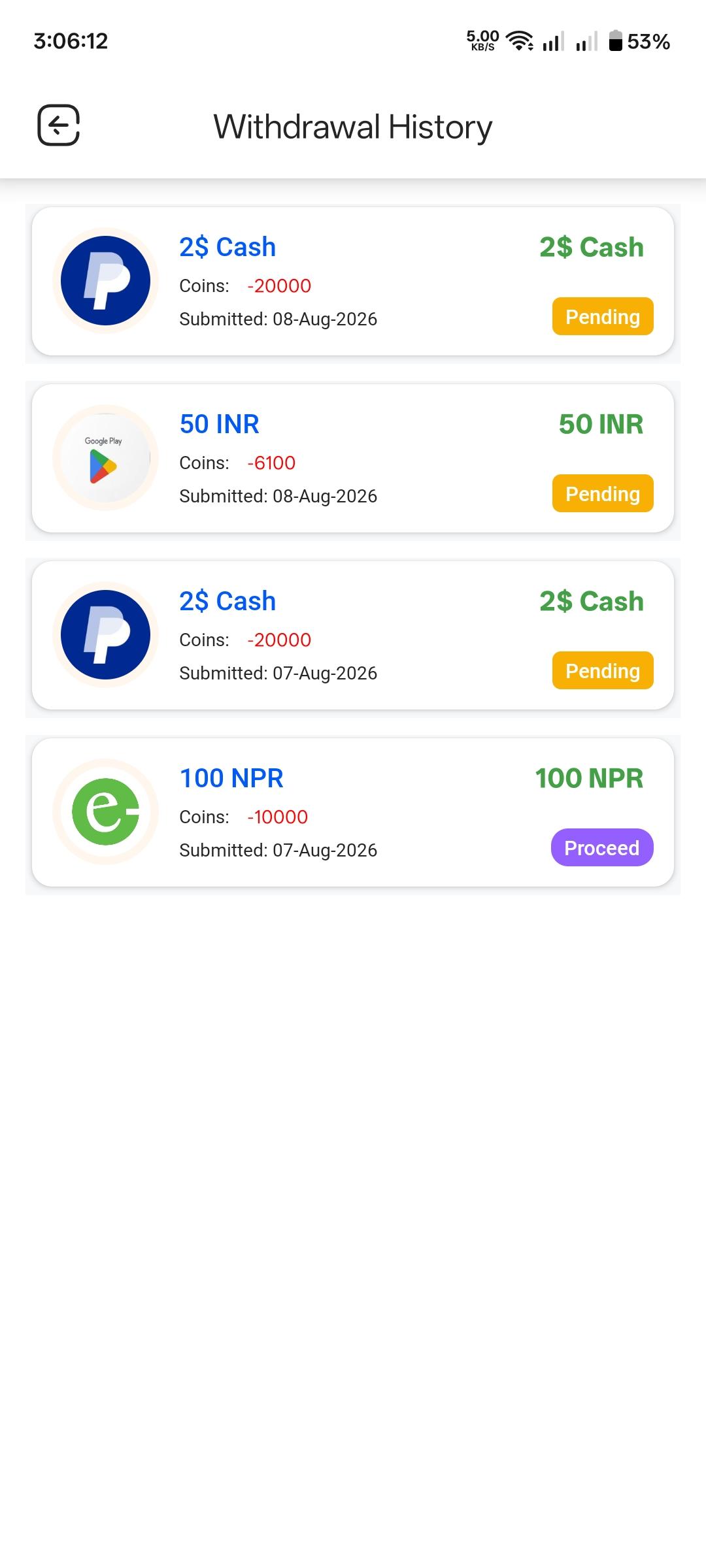 App screenshot